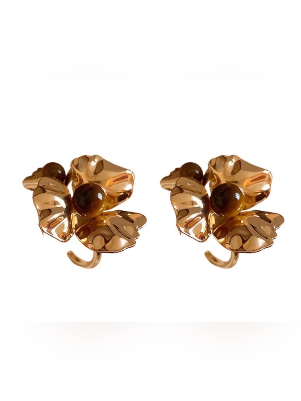 Finnley Flower Metallic Earrings